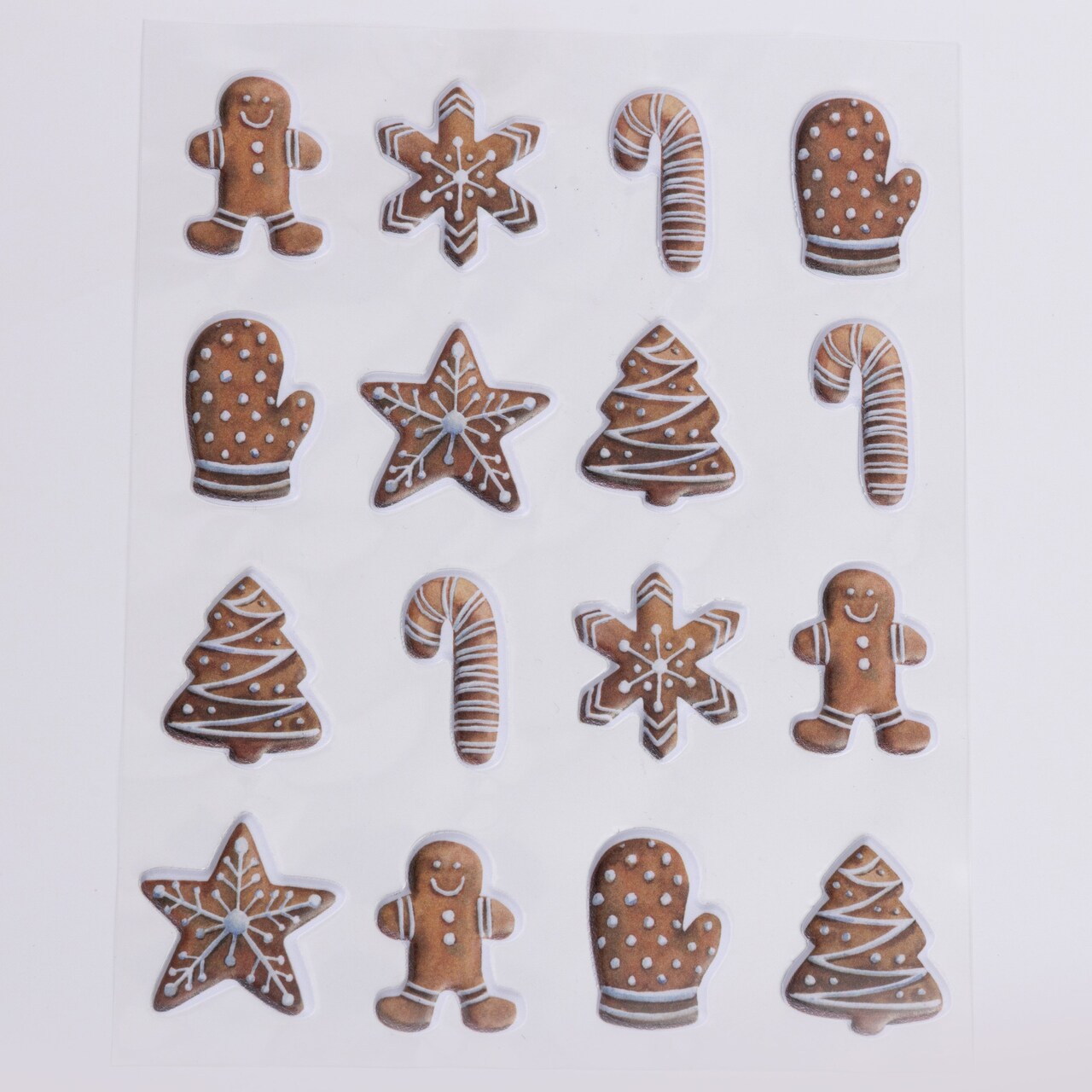 Gingerbread Puffy Stickers Everett Rd. By Cathe Holden 16 pieces